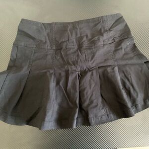 Black mini skirt